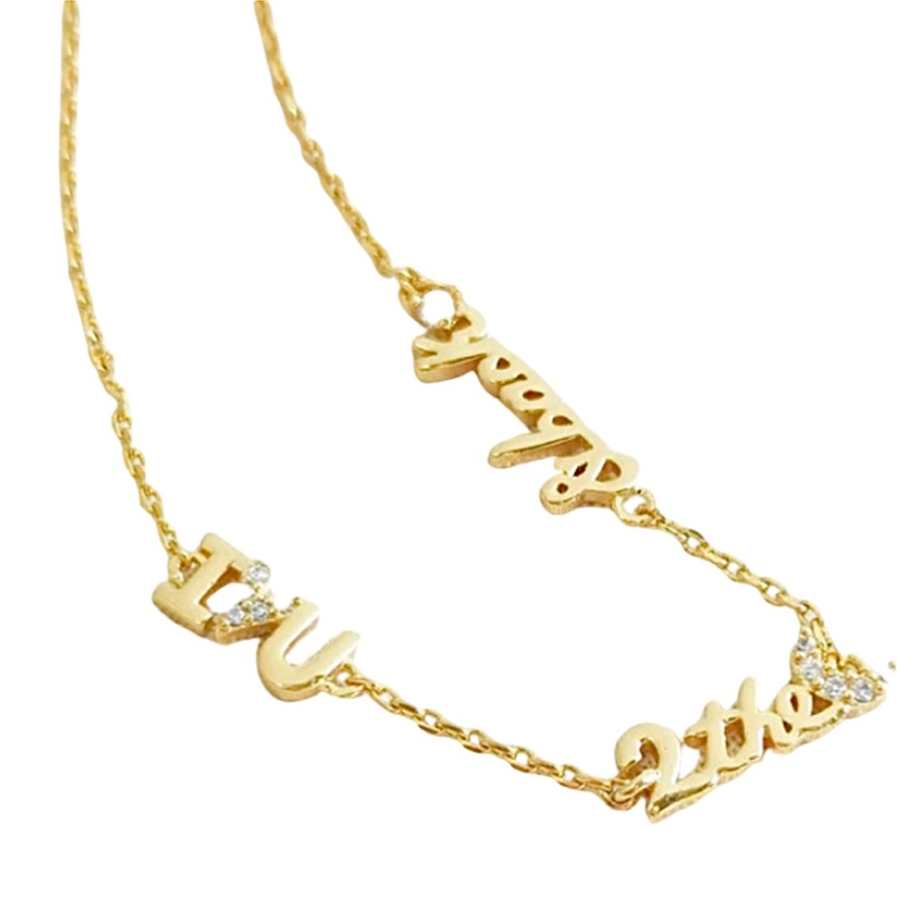 KATE SPADE • True Love I Love You To The Moon Gold Bracelet - Picture 4 of 5
